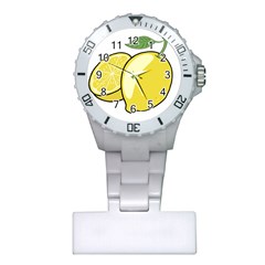 Lemon Fruit Green Yellow Citrus Plastic Nurses Watch