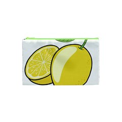 Lemon Fruit Green Yellow Citrus Cosmetic Bag (xs)