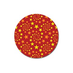 Star Stars Pattern Design Magnet 3  (round) by BangZart