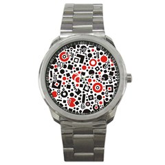 Square Objects Future Modern Sport Metal Watch