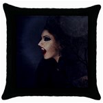 Vampire Woman Vampire Lady Throw Pillow Case (Black) Front