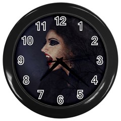 Vampire Woman Vampire Lady Wall Clocks (black) by BangZart