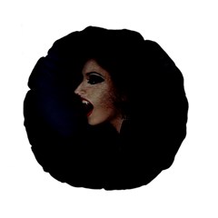 Vampire Woman Vampire Lady Standard 15  Premium Flano Round Cushions by BangZart