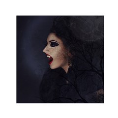 Vampire Woman Vampire Lady Small Satin Scarf (square)