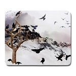 Birds Crows Black Ravens Wing Large Mousepads Front