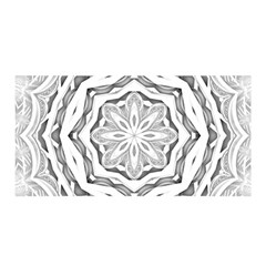 Mandala Pattern Floral Satin Wrap