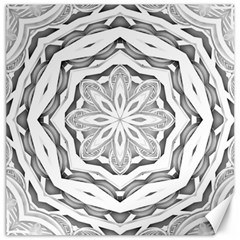 Mandala Pattern Floral Canvas 12  X 12  