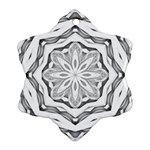 Mandala Pattern Floral Ornament (Snowflake) Front