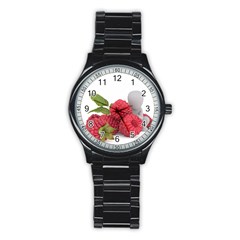 Fruit Healthy Vitamin Vegan Stainless Steel Round Watch