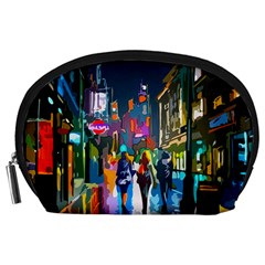 Abstract Vibrant Colour Cityscape Accessory Pouches (large) 