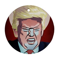 Donald Trump Pop Art President Usa Ornament (round) by BangZart