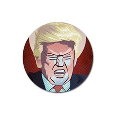 Donald Trump Pop Art President Usa Magnet 3  (round) by BangZart