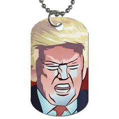 Donald Trump Pop Art President Usa Dog Tag (two Sides) by BangZart