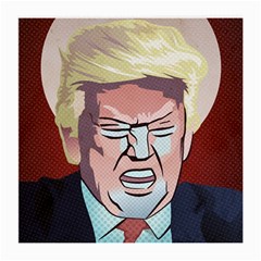 Donald Trump Pop Art President Usa Medium Glasses Cloth (2-side) by BangZart