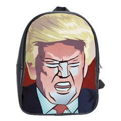 Donald Trump Pop Art President Usa School Bag (large) by BangZart