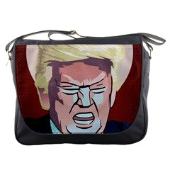 Donald Trump Pop Art President Usa Messenger Bags by BangZart