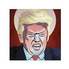 Donald Trump Pop Art President Usa Small Satin Scarf (square)