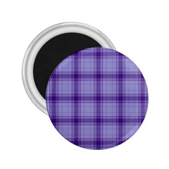 Purple Plaid Original Traditional 2.25  Magnets