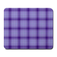 Purple Plaid Original Traditional Large Mousepads