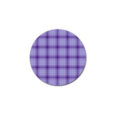 Purple Plaid Original Traditional Golf Ball Marker (4 pack)