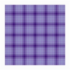 Purple Plaid Original Traditional Medium Glasses Cloth (2-Side)