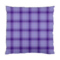 Purple Plaid Original Traditional Standard Cushion Case (Two Sides)