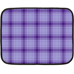 Purple Plaid Original Traditional Fleece Blanket (Mini)