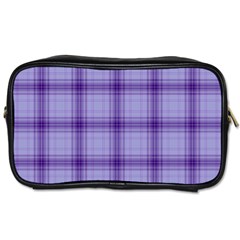 Purple Plaid Original Traditional Toiletries Bags