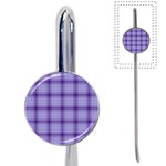 Purple Plaid Original Traditional Book Mark Front