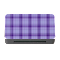 Purple Plaid Original Traditional Memory Card Reader with CF