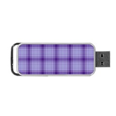 Purple Plaid Original Traditional Portable USB Flash (Two Sides)