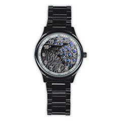 Feather Bird Bird Feather Nature Stainless Steel Round Watch