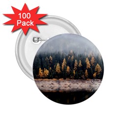 Trees Plants Nature Forests Lake 2 25  Buttons (100 Pack) 