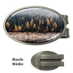 Trees Plants Nature Forests Lake Money Clips (oval) 