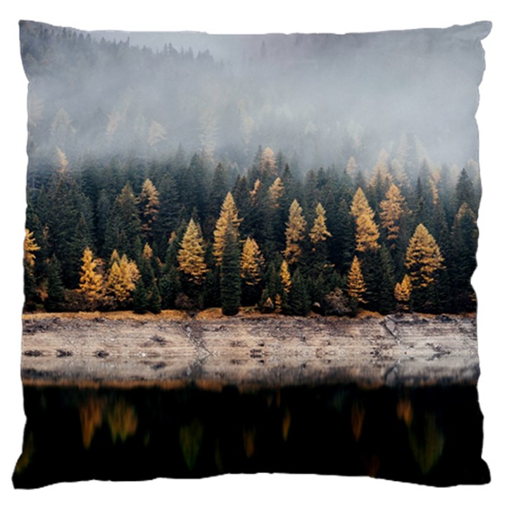 Trees Plants Nature Forests Lake Large Cushion Case (One Side)