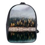 Trees Plants Nature Forests Lake School Bag (XL) Front