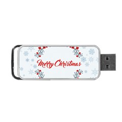 Merry Christmas Christmas Greeting Portable Usb Flash (two Sides) by BangZart