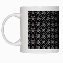 Kaleidoscope Seamless Pattern White Mugs by BangZart