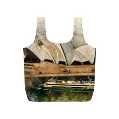 Sydney The Opera House Watercolor Full Print Recycle Bags (s) 