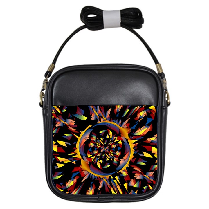 Spiky Abstract Girls Sling Bags
