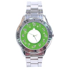 Christmas Bauble Ball Stainless Steel Analogue Watch