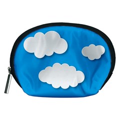 Clouds Sky Background Comic Accessory Pouches (medium) 