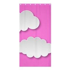 Clouds Sky Pink Comic Background Shower Curtain 36  X 72  (stall)  by BangZart