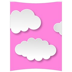 Clouds Sky Pink Comic Background Back Support Cushion