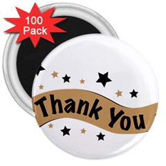 Thank You Lettering Thank You Ornament Banner 3  Magnets (100 Pack) by BangZart