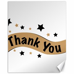 Thank You Lettering Thank You Ornament Banner Canvas 11  X 14   by BangZart