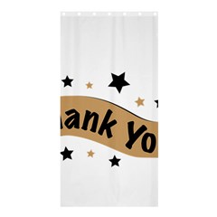 Thank You Lettering Thank You Ornament Banner Shower Curtain 36  X 72  (stall)  by BangZart