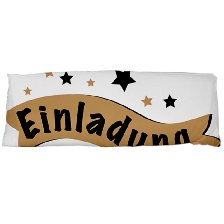 Einladung Lettering Invitation Banner Body Pillow Case (Dakimakura)