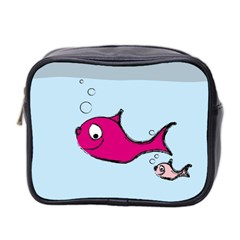 Fish Swarm Meeresbewohner Creature Mini Toiletries Bag 2-side