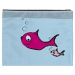 Fish Swarm Meeresbewohner Creature Cosmetic Bag (XXXL)  Back